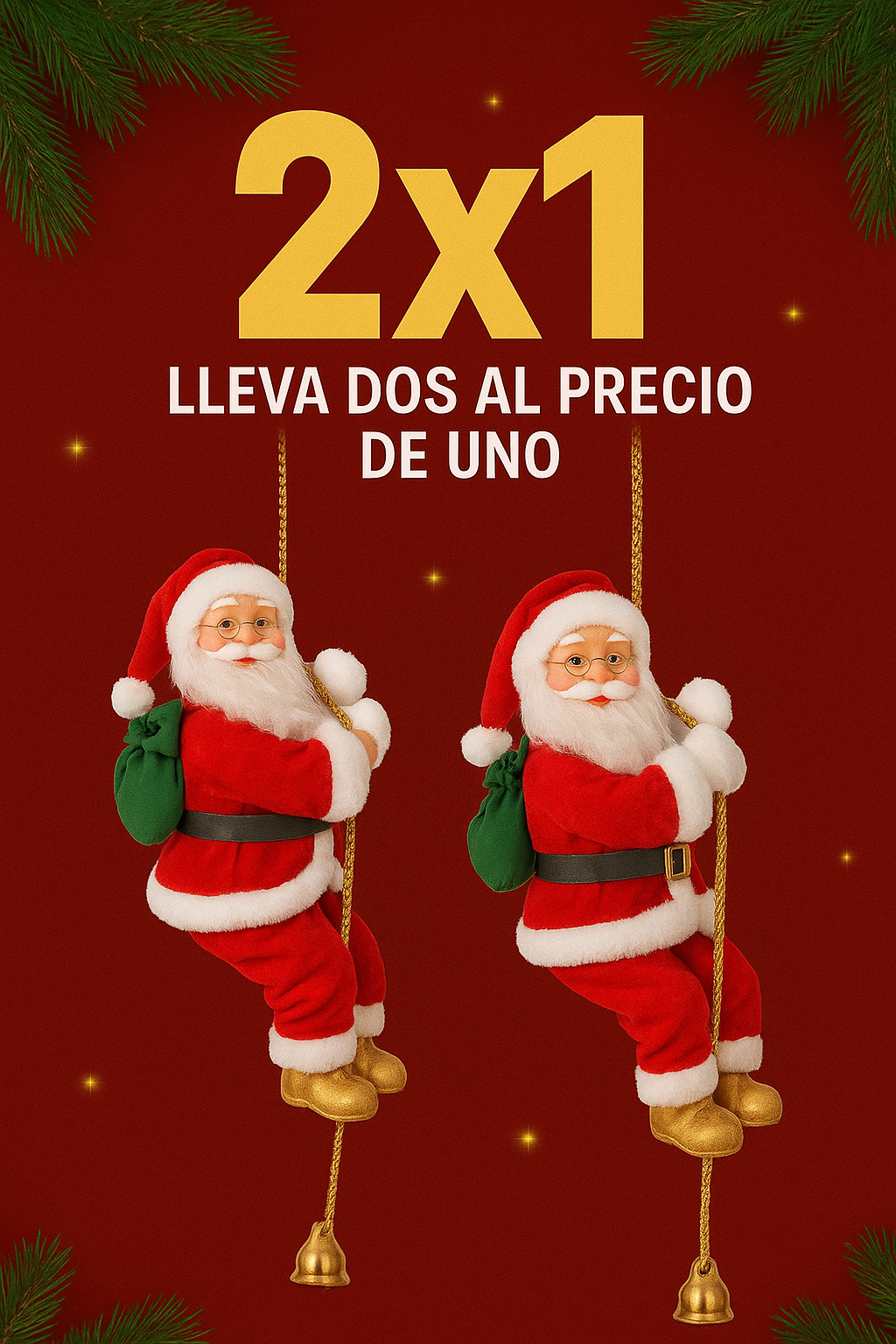 Papa Noel Escalador el adorno que tu casa estaba esperando ha llegado
